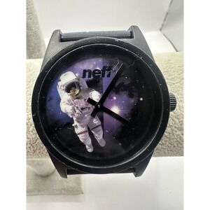 Neff Daily Watch 129493 New Battery 42MM 8" SPACE ASTRONAUT Batman Band‎ Q